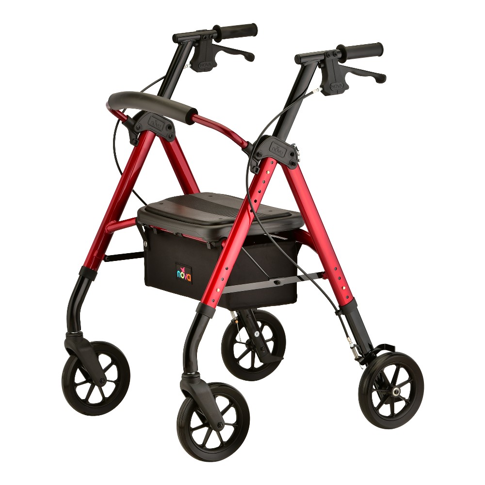 Click to view STAR 8 DX HD ROLLATOR RED.